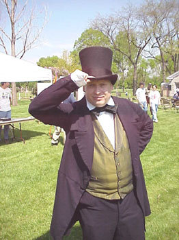 Territorial Piioneer News Editor Reenactor James Goodhue